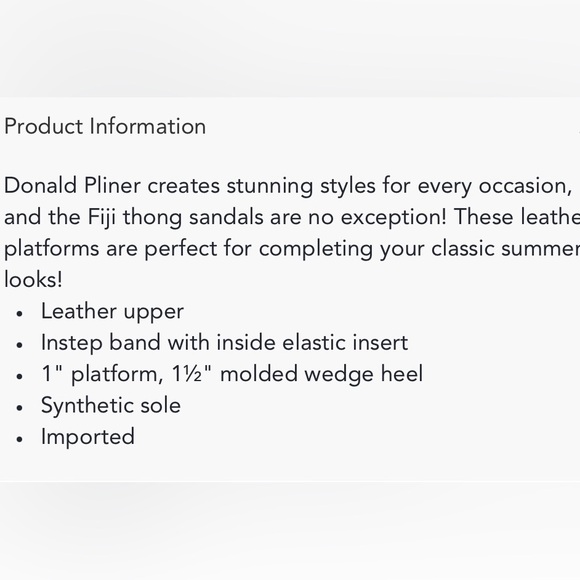 New in box Donald Pliner Fiji Slide sandals - Picture 6 of 6